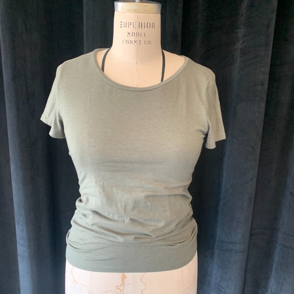Olive Green Basic T-shirt